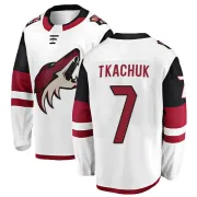 Men's Keith Tkachuk Arizona Coyotes Away Jersey - White Authentic