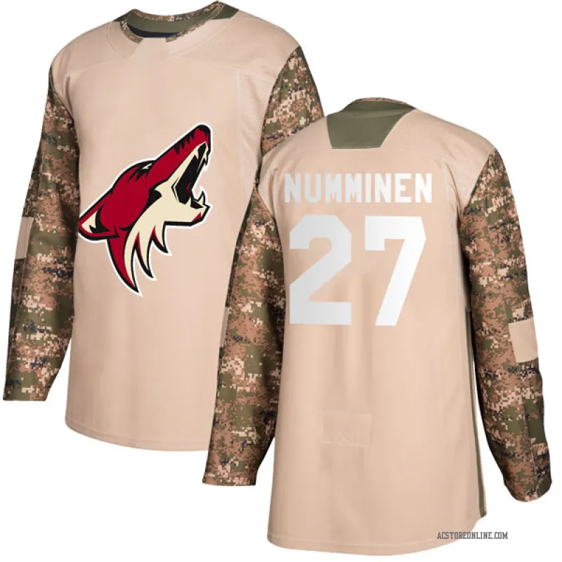 Men's Teppo Numminen Arizona Coyotes Veterans Day Practice Jersey - Camo Authentic