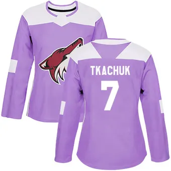Women's Keith Tkachuk Arizona Coyotes Fights Cancer Practice Jersey - Purple Authentic