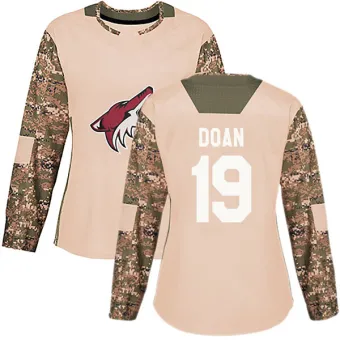 Women's Shane Doan Arizona Coyotes Veterans Day Practice Jersey - Camo Authentic