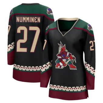 Women's Teppo Numminen Arizona Coyotes 2021/22 Home Jersey - Black Breakaway