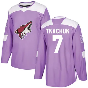 Youth Keith Tkachuk Arizona Coyotes Fights Cancer Practice Jersey - Purple Authentic