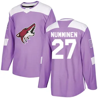 Youth Teppo Numminen Arizona Coyotes Fights Cancer Practice Jersey - Purple Authentic