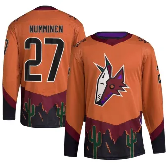 Youth Teppo Numminen Arizona Coyotes Reverse Retro 2.0 Jersey - Orange Authentic